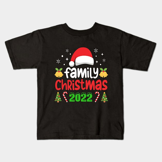 Family Christmas 2022 Matching Squad Kids T-Shirt by karascom